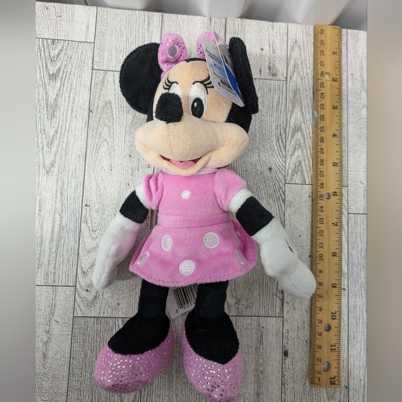 Disney Other - Disney Minnie Mouse Plush - Pink Dress and Black Ears